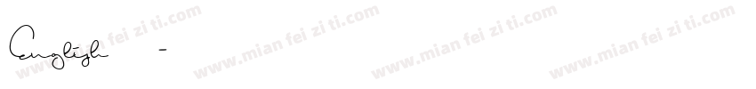 English 手写体字体转换